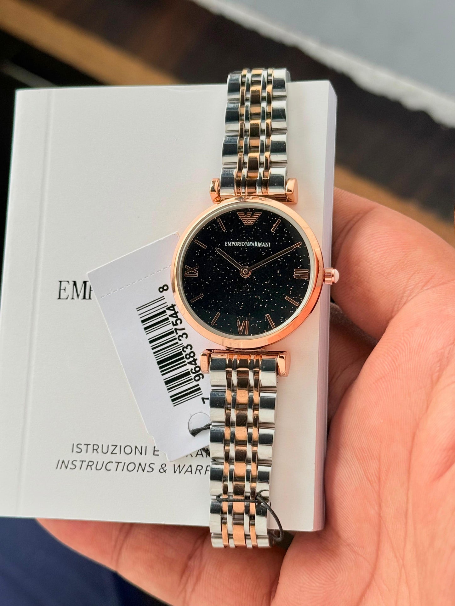 Emporio Armani Slim Collection Premium Women's Watch – Black Dial | 7AA Quality - B