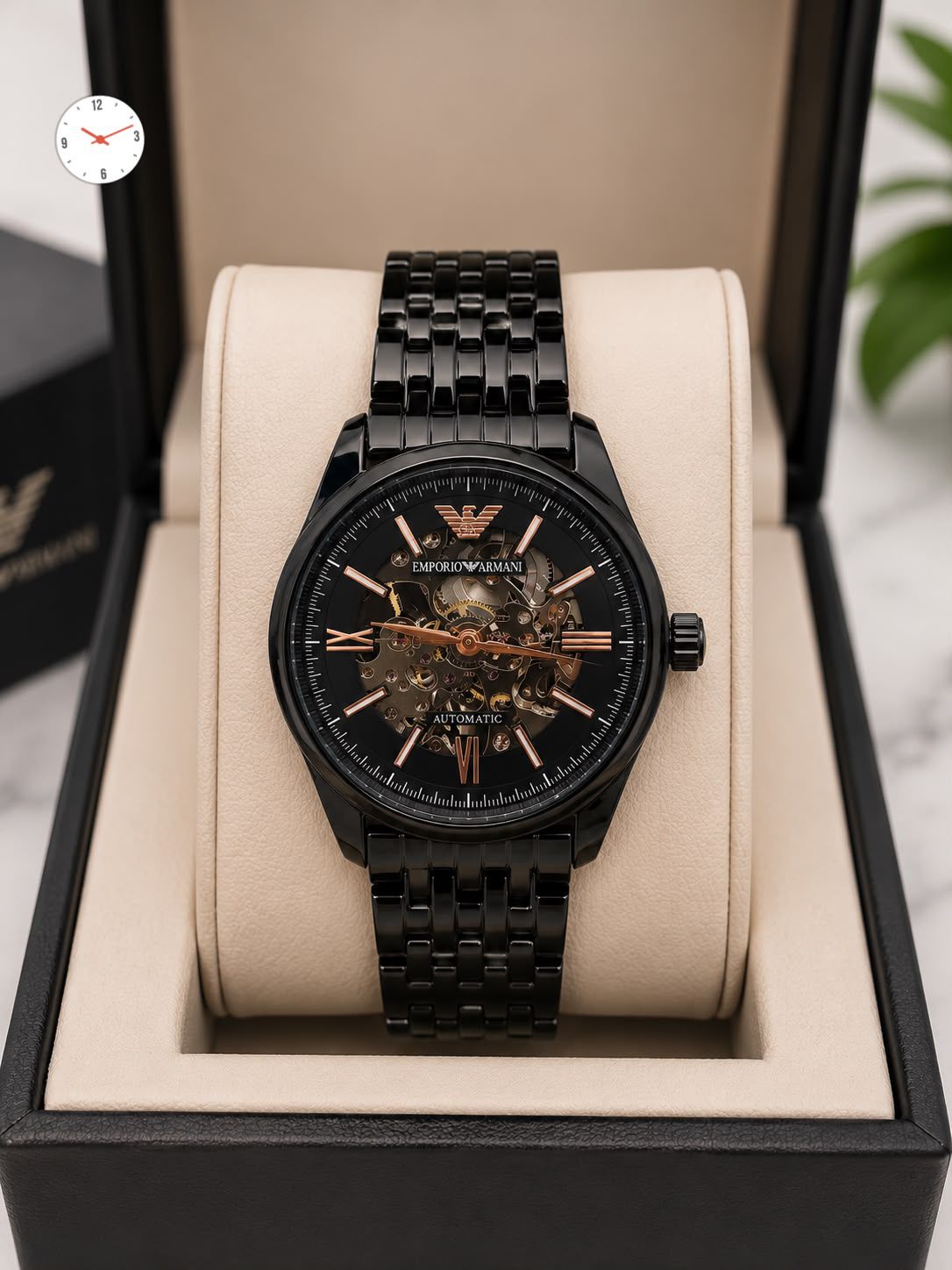 Emporio Armani Premium Automatic Men's Watch – Butterfly Clasp | 7AA Quality - B