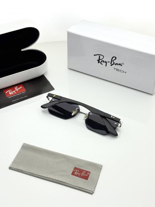 Ray-Ban Tech 83144 Rimless Polarized Sunglasses for Men | Luxury Hexagonal Frame - R