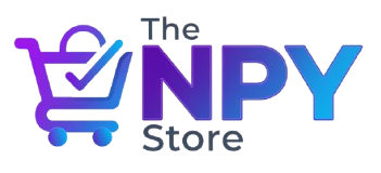 Logo of The NPY Store with a shopping cart icon on a white background
