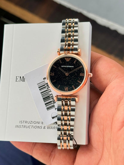 Emporio Armani Slim Collection Premium Women's Watch – Black Dial | 7AA Quality - B