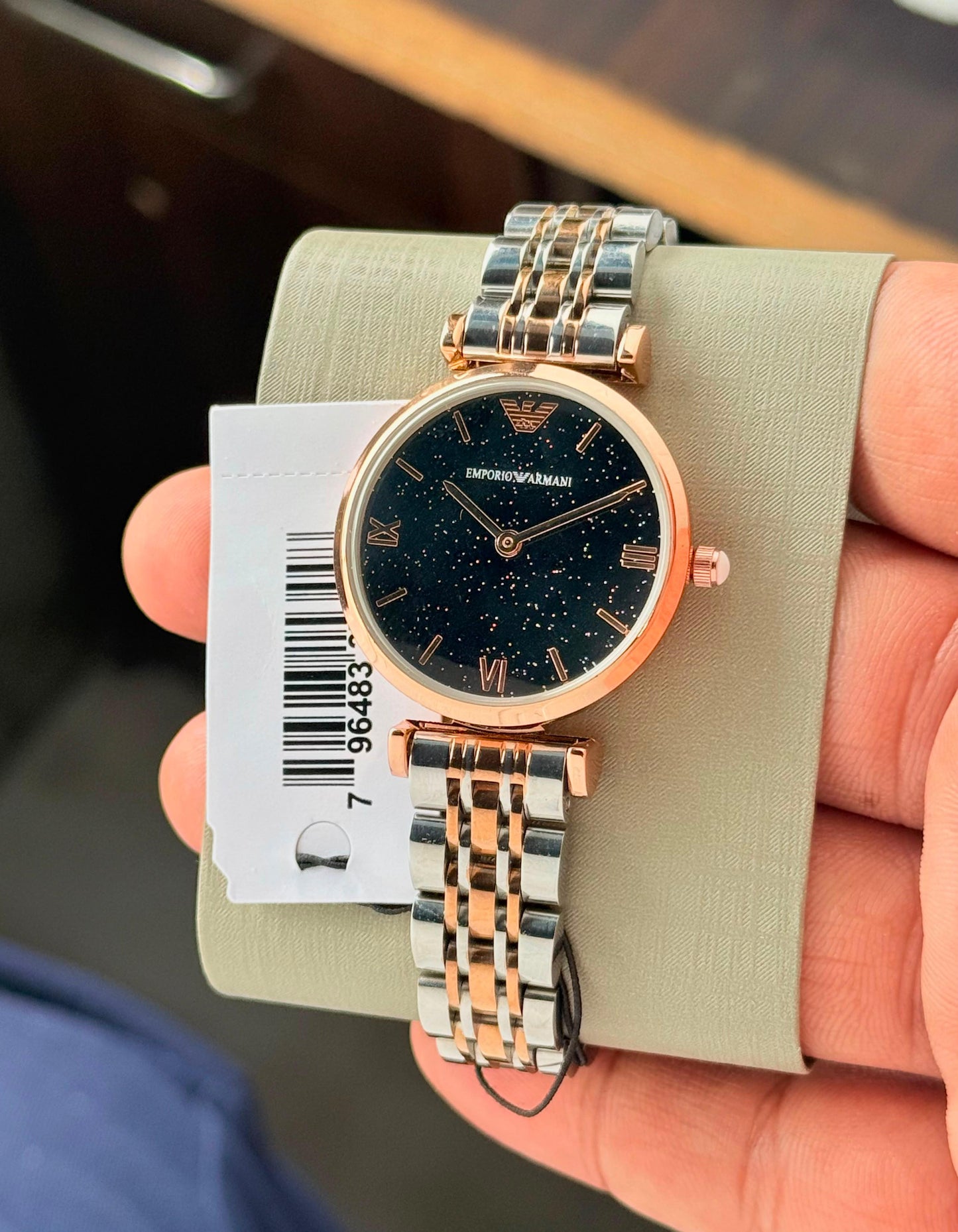 Emporio Armani Slim Collection Premium Women's Watch – Black Dial | 7AA Quality - B