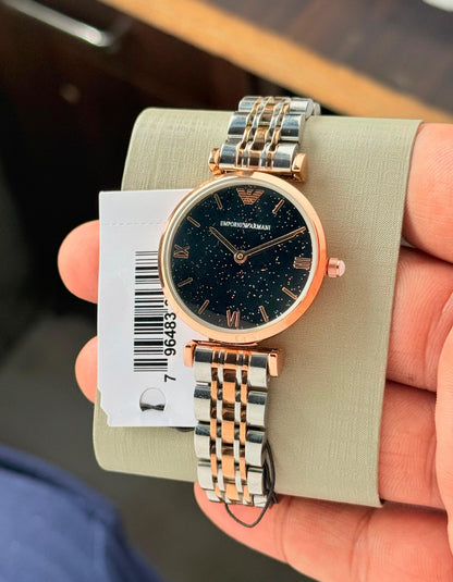Emporio Armani Slim Collection Premium Women's Watch – Black Dial | 7AA Quality - B