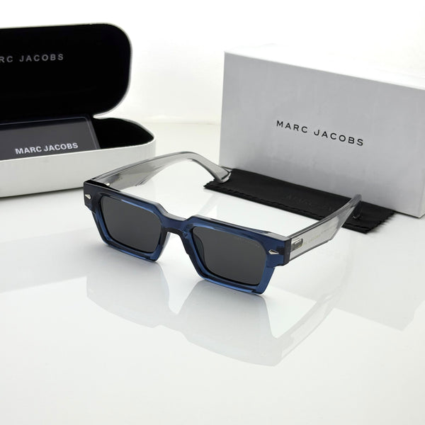 Marc Jacobs Blue Black Polarized Sunglasses for Men & Women | UV400 Premium Unisex Sunglasses - R