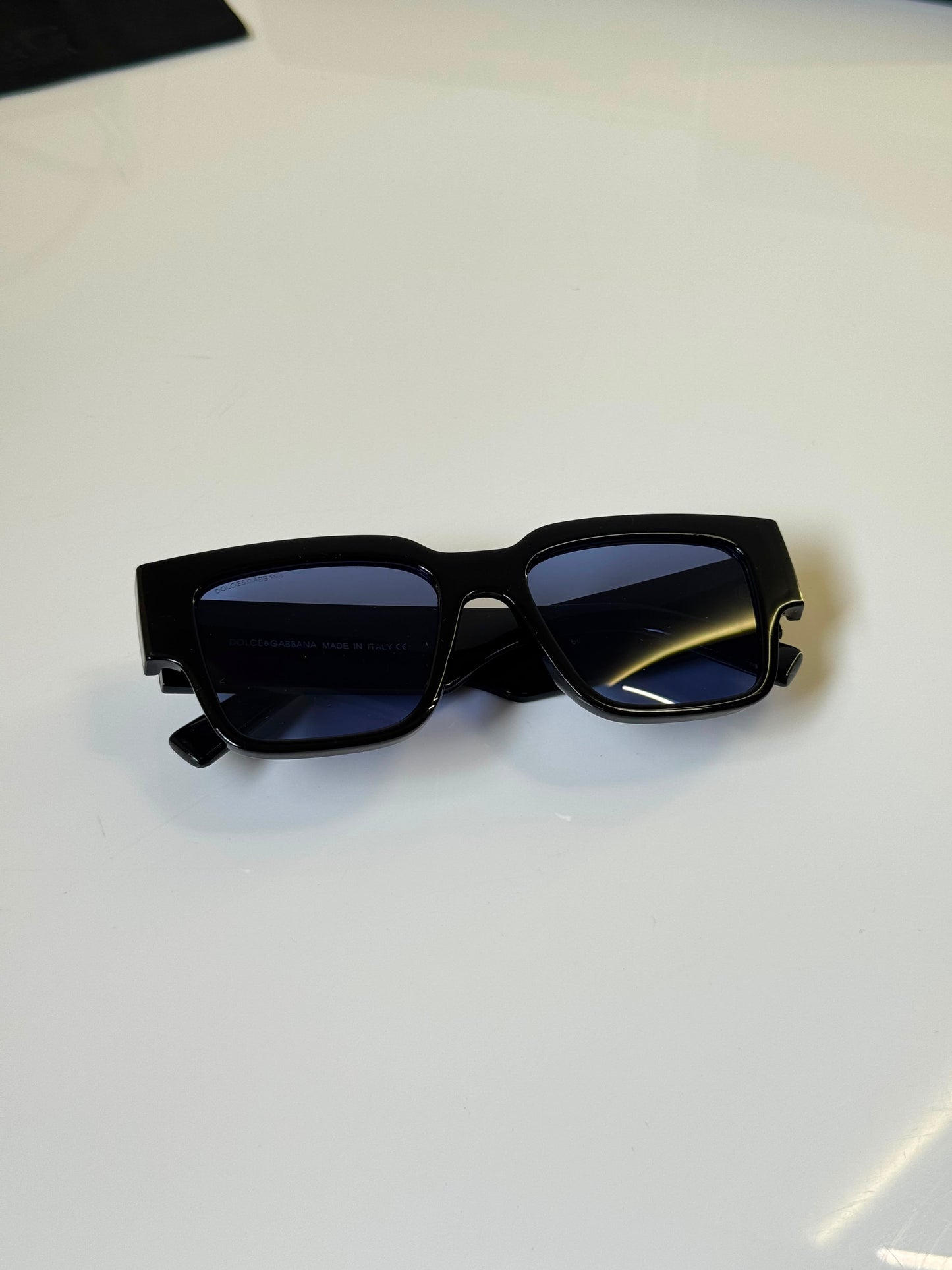 Dolce & Gabbana DG6094 Black Blue Premium Sunglasses for Men | UV400 Luxury Square Frame - R