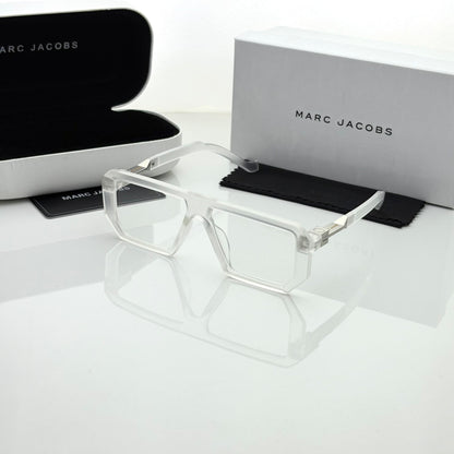 Marc Jacobs 1010 Transparent Plano Eyeglasses Frame for Men & Women | Premium Clear Square Frame - R