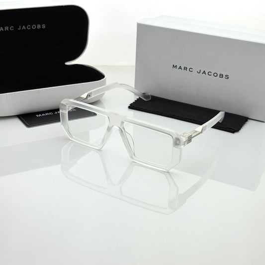 Marc Jacobs 1010 Transparent Plano Eyeglasses Frame for Men & Women | Premium Clear Square Frame - R