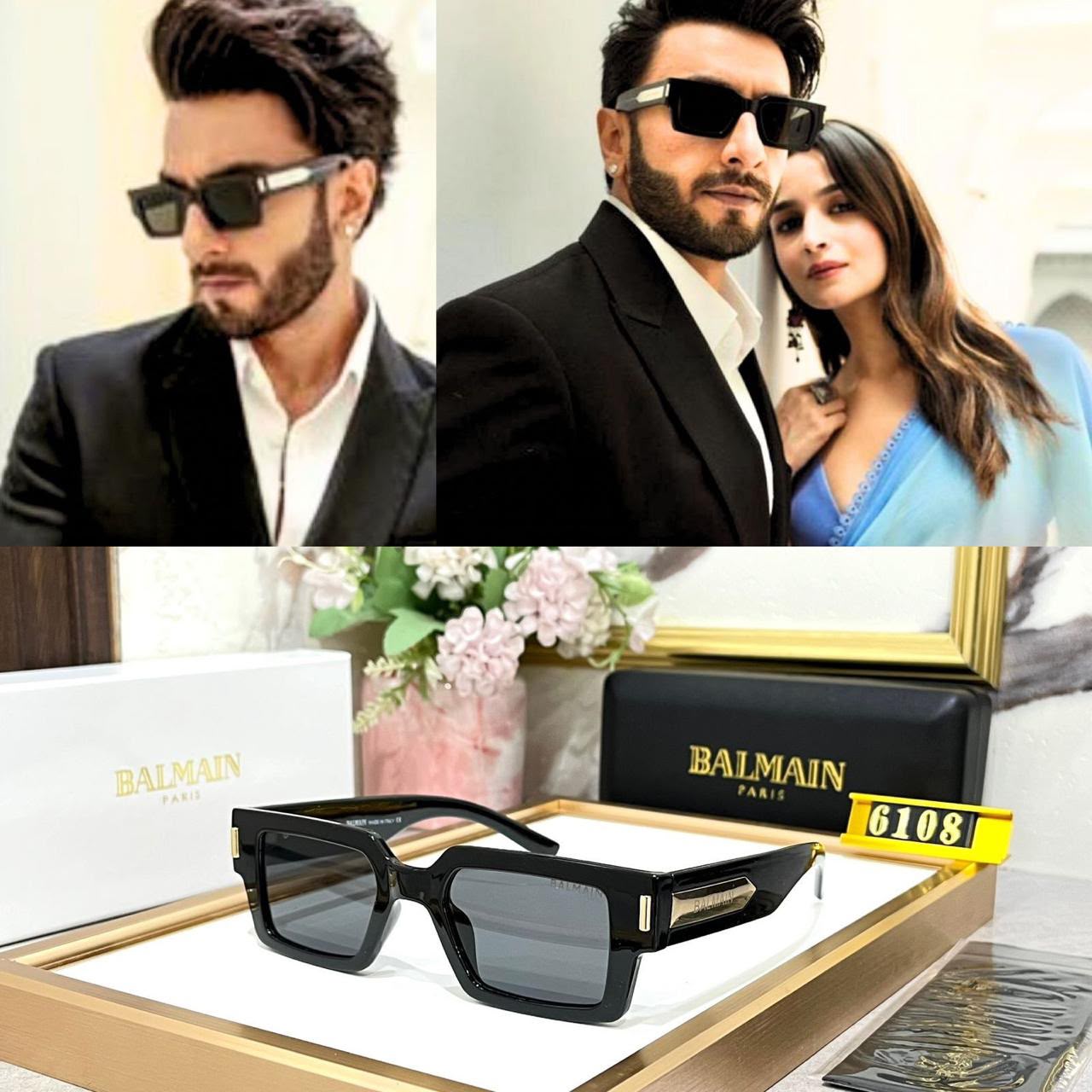 Trendy Square Frame Sunglasses | Premium Unisex Collection - B