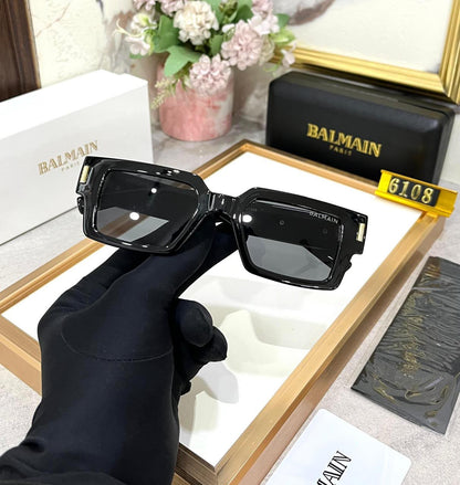 Trendy Square Frame Sunglasses | Premium Unisex Collection - B