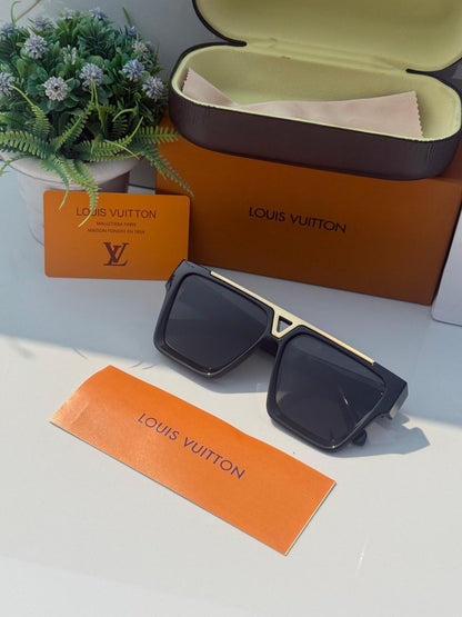 Luxury Square Black Sunglasses | Premium Unisex Eyewear - B