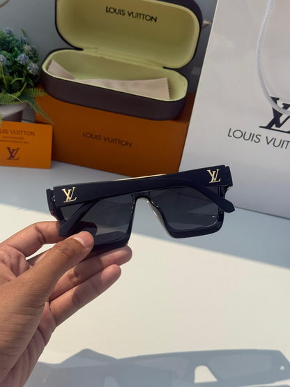 Luxury Square Black Sunglasses | Premium Unisex Eyewear - B
