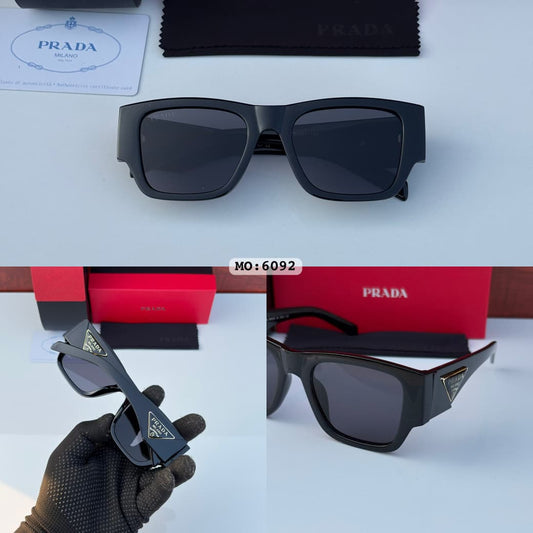 Signature Square Black Sunglasses for Men & Women – Smoke UV Protection Lens T - The NPY Store