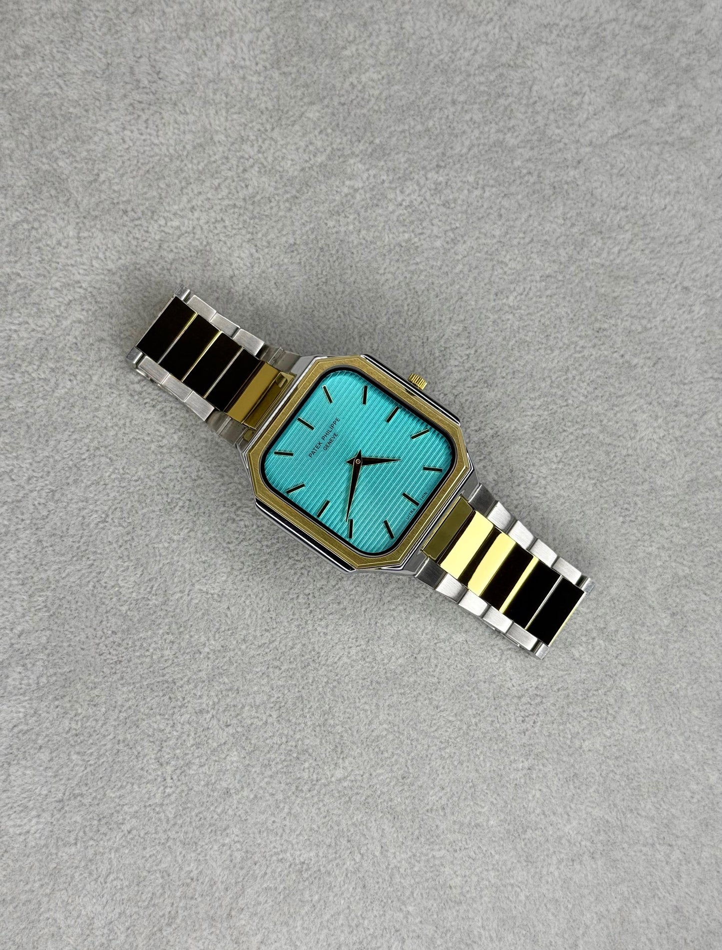 Premium Rectangular Ocean Blue Dial Quartz Watch for Men T