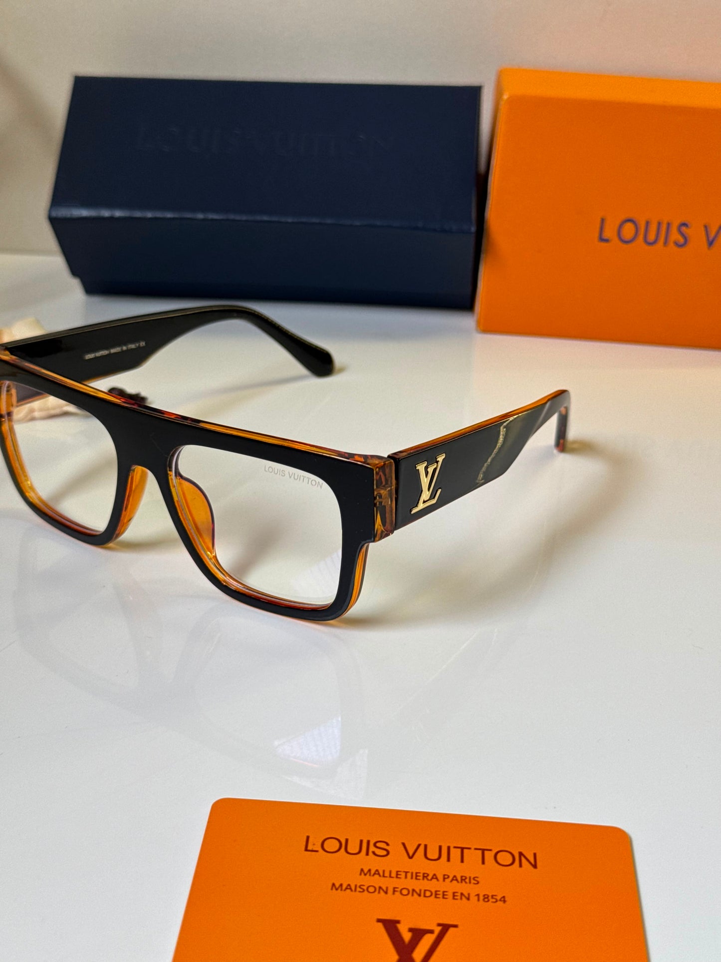Dual Tone Square Blue Light Glasses for Men & Women – Stylish Computer Eyewear R
