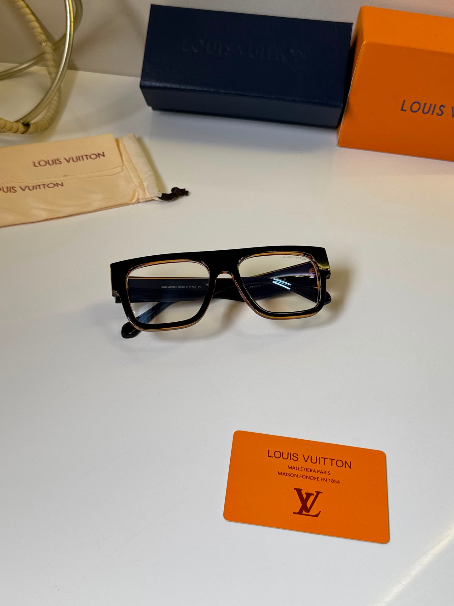 Dual Tone Square Blue Light Glasses for Men & Women – Stylish Computer Eyewear R
