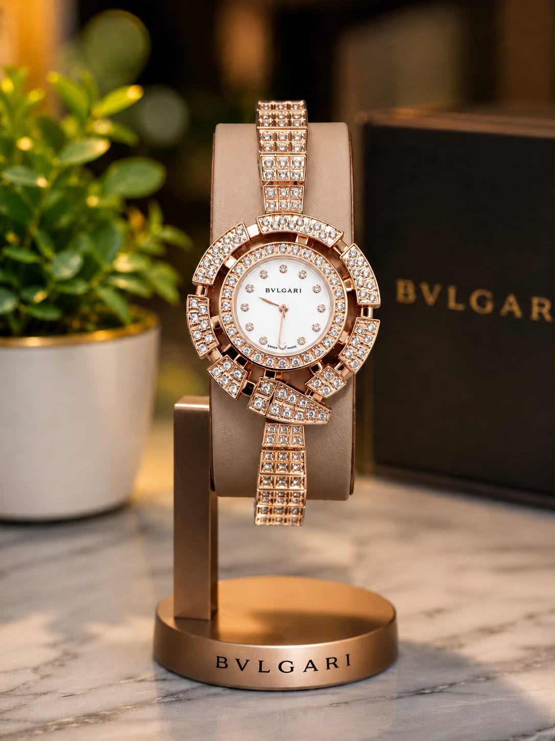 Bvlgari Crystal Luxe Women's Watch | Rose Gold Edition | R
