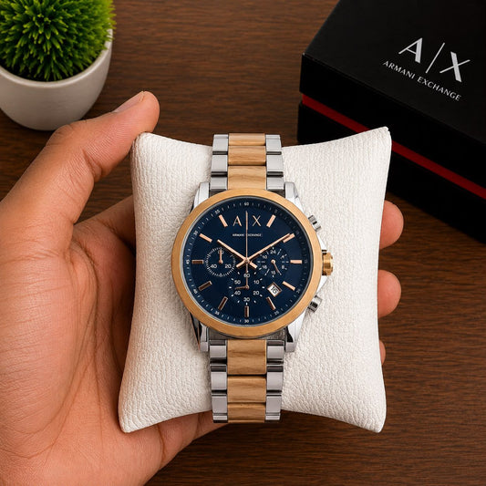 Armani Exchange Premium Chronograph Men's Watch – Stainless Steel | 7AA Quality - B