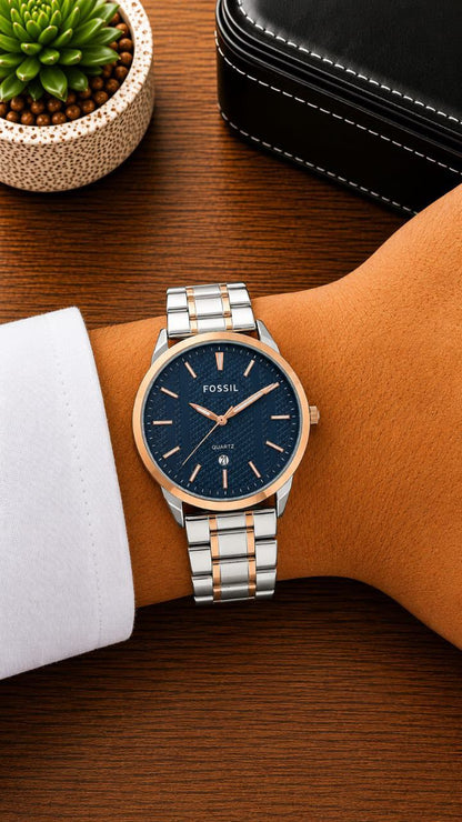 Fossil Premium Quartz Men's Watch – Stainless Steel | 7AA Quality -  B