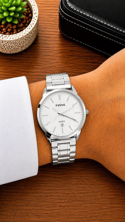Fossil Premium Quartz Men's Watch – Stainless Steel | 7AA Quality -  B