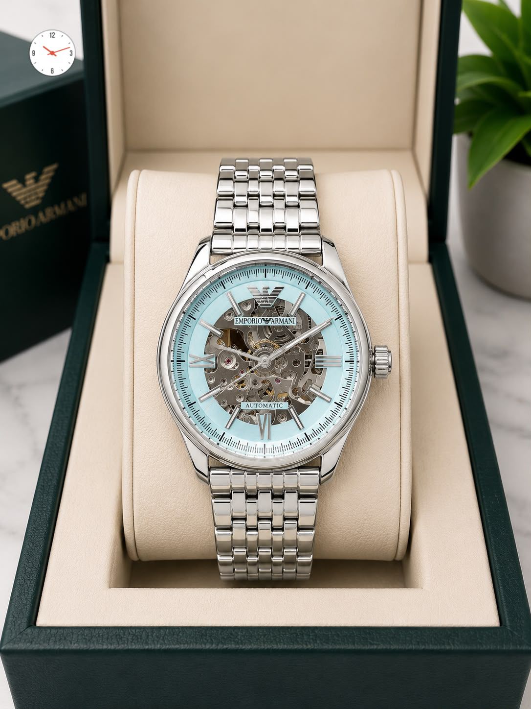 Emporio Armani Premium Automatic Men's Watch – Butterfly Clasp | 7AA Quality - B