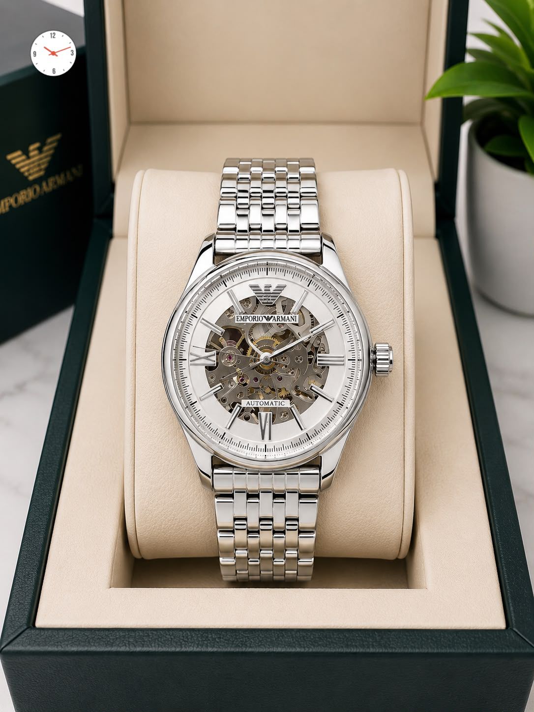 Emporio Armani Premium Automatic Men's Watch – Butterfly Clasp | 7AA Quality - B
