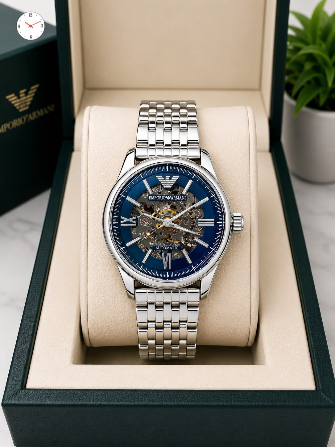 Emporio Armani Premium Automatic Men's Watch – Butterfly Clasp | 7AA Quality - B