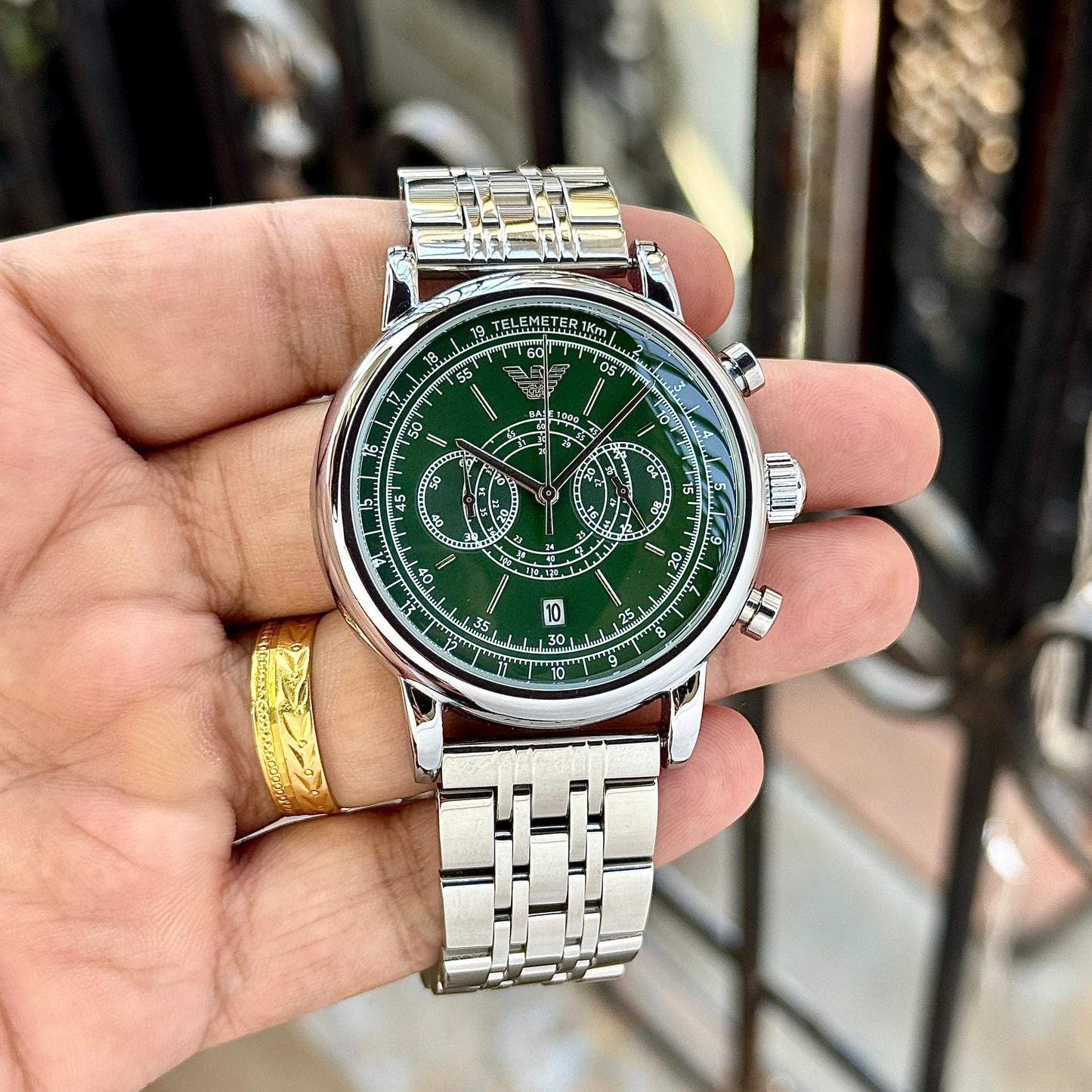 Emporio Armani Classic Chronograph – Timeless Luxury for Men - B