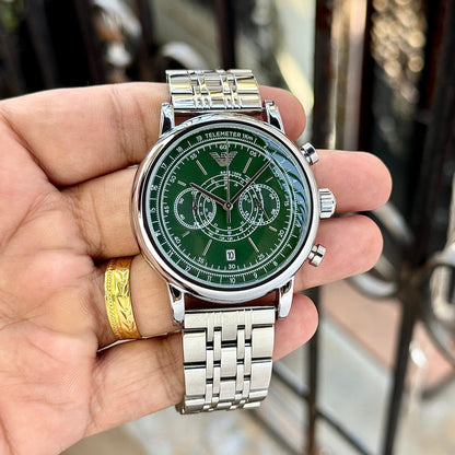 Emporio Armani Classic Chronograph – Timeless Luxury for Men - B