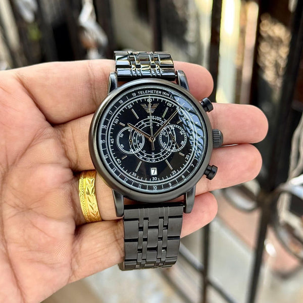 Emporio Armani Classic Chronograph – Timeless Luxury for Men - B