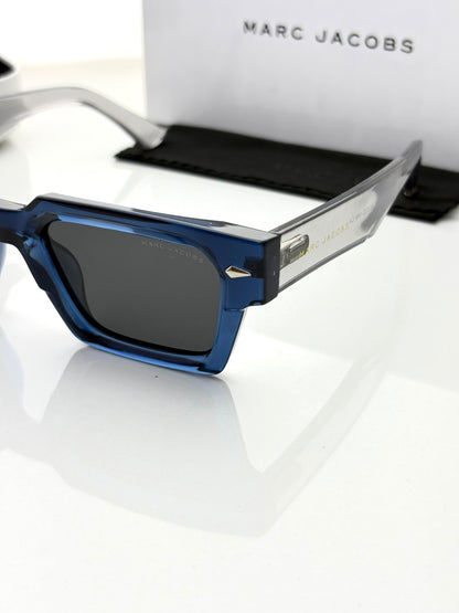 Marc Jacobs Blue Black Polarized Sunglasses for Men & Women | UV400 Premium Unisex Sunglasses - R
