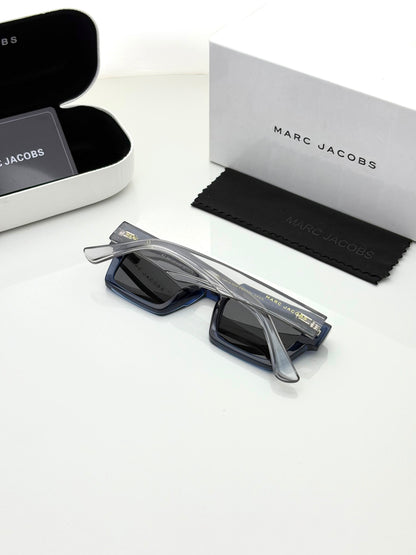 Marc Jacobs Blue Black Polarized Sunglasses for Men & Women | UV400 Premium Unisex Sunglasses - R