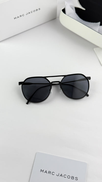Marc Jacobs 5001 Charcoal Black Premium Sunglasses for Men | UV400 Luxury Metal Frame - R