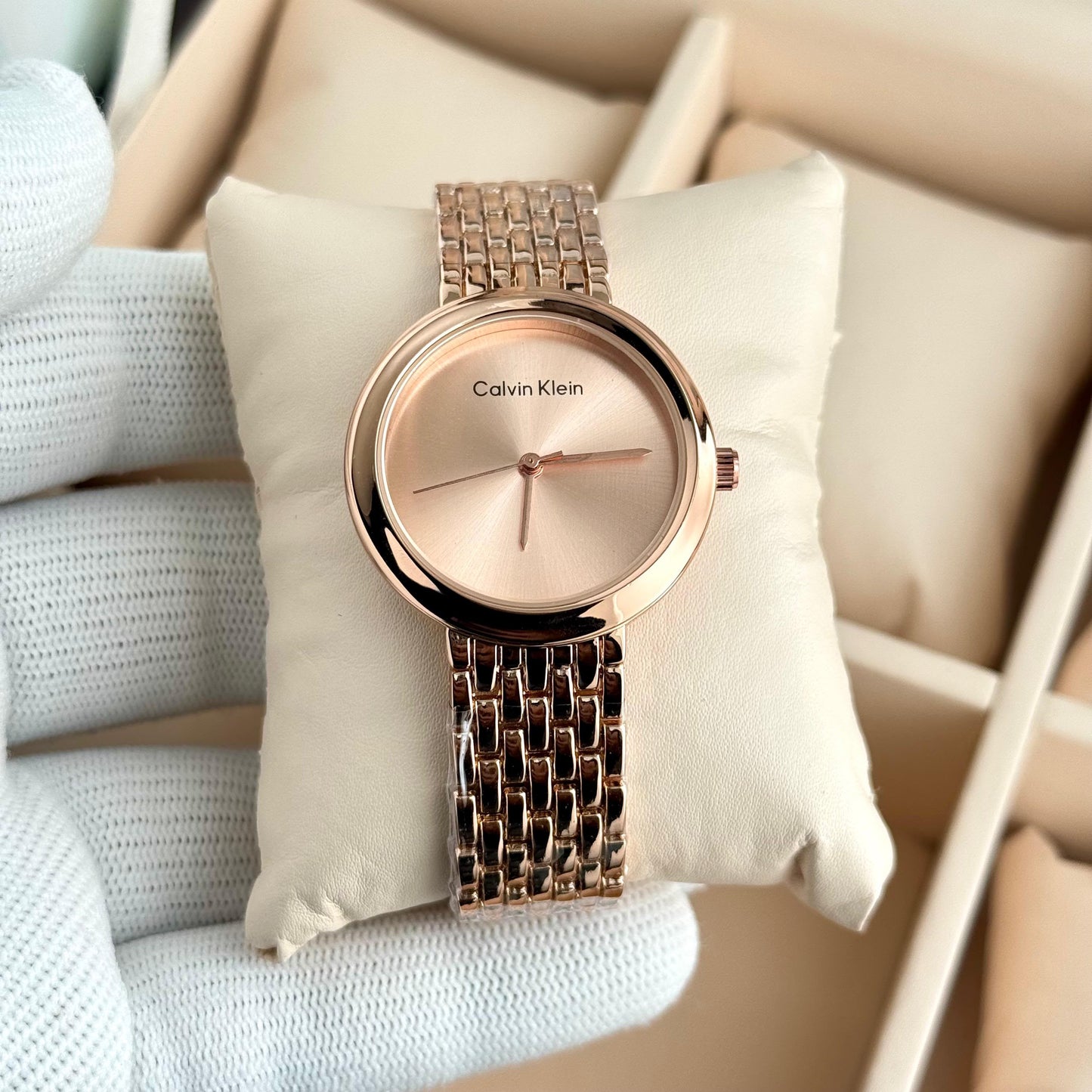Calvin Klein Women's Analog Watch | Premium Stainless Steel Quartz Wrist Watch for Ladies - B