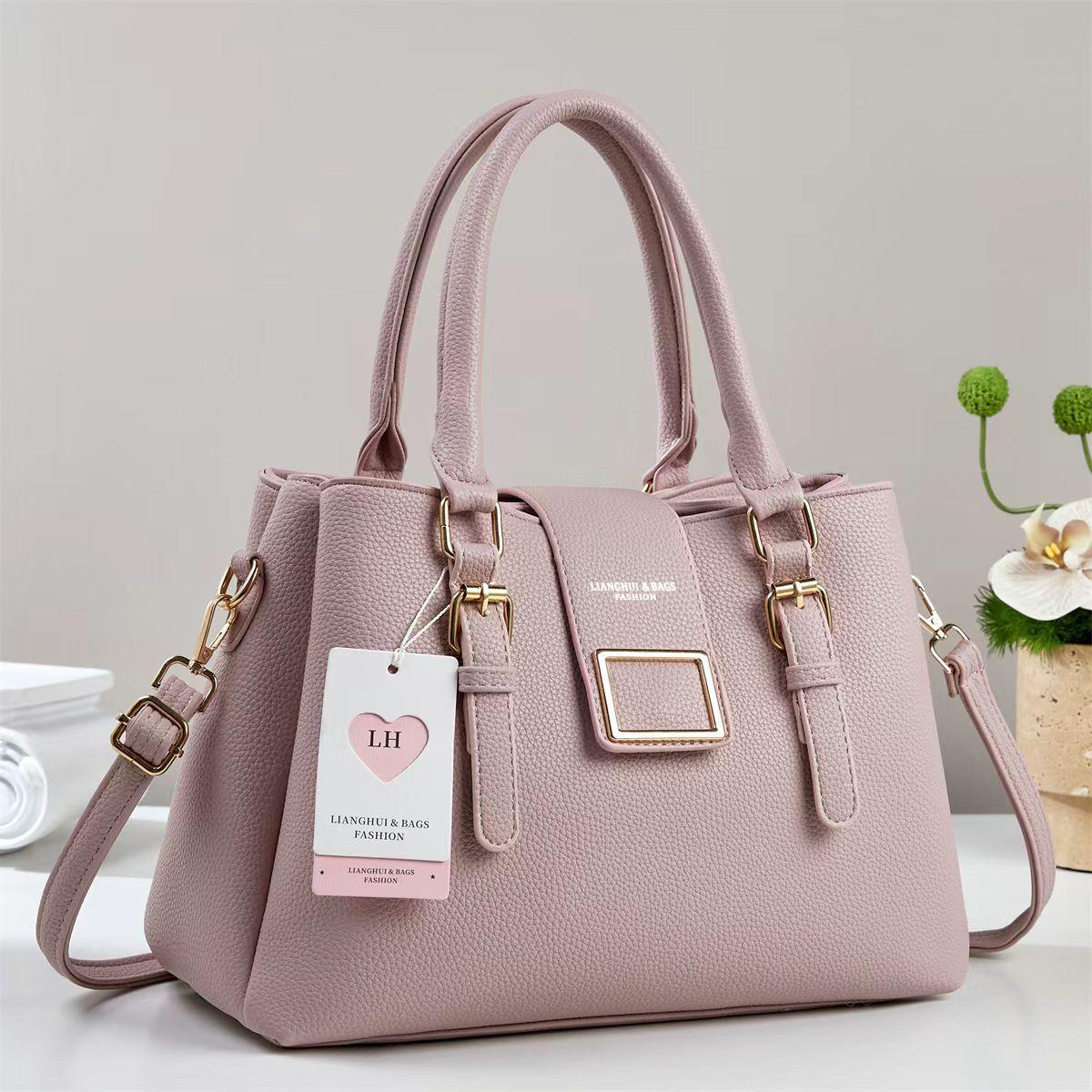Luxury Women's PU Leather Handbag | Premium Shoulder & Crossbody Tote Bag - R
