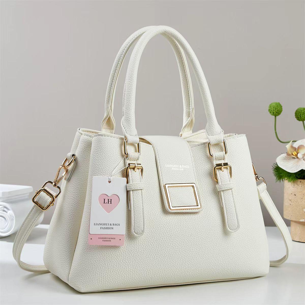 Luxury Women's PU Leather Handbag | Premium Shoulder & Crossbody Tote Bag - R
