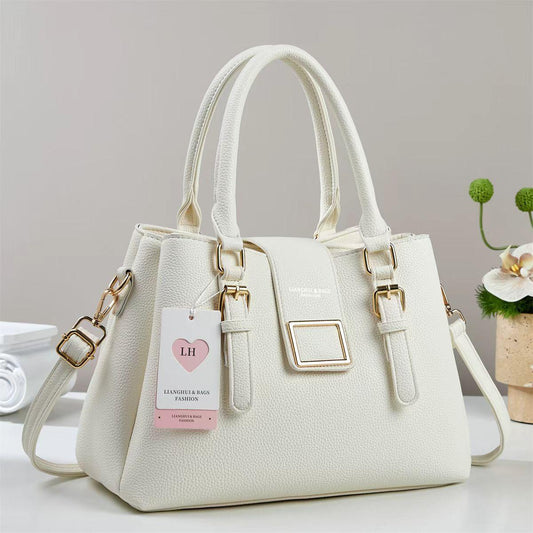 Luxury Women's PU Leather Handbag | Premium Shoulder & Crossbody Tote Bag - R