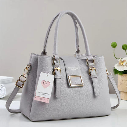 Luxury Women's PU Leather Handbag | Premium Shoulder & Crossbody Tote Bag - R