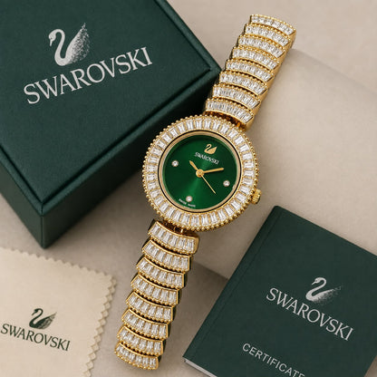Crystal Accent Gold-Tone Women's Bracelet Watch T