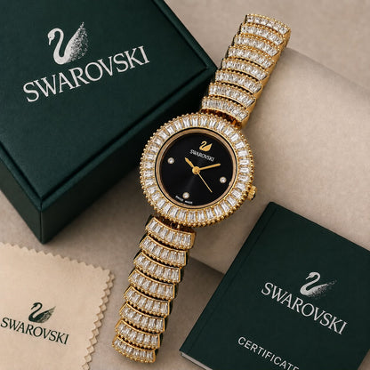 Crystal Accent Gold-Tone Women's Bracelet Watch T
