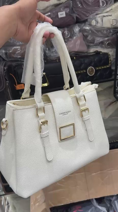 Luxury Women's PU Leather Handbag | Premium Shoulder & Crossbody Tote Bag - R