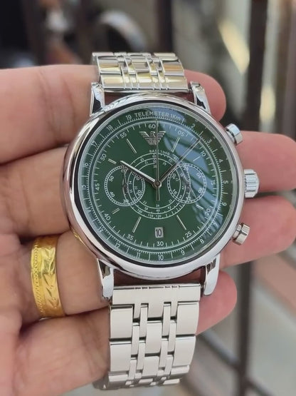 Emporio Armani Classic Chronograph – Timeless Luxury for Men - B