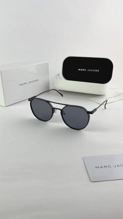 Marc Jacobs 5001 Charcoal Black Premium Sunglasses for Men | UV400 Luxury Metal Frame - R