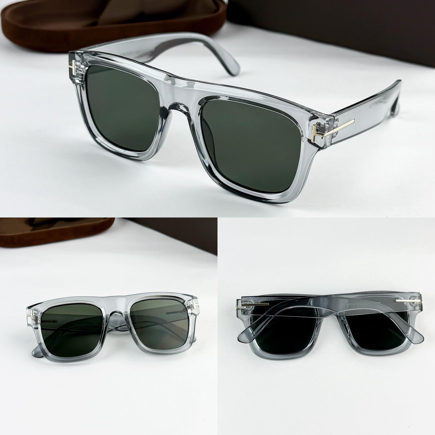 Tom Ford Grey Green Premium Sunglasses – Model 259 | Luxury Edition - R